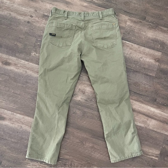 Ariat Men's Khaki Cargo Pants - Picture 2 of 3